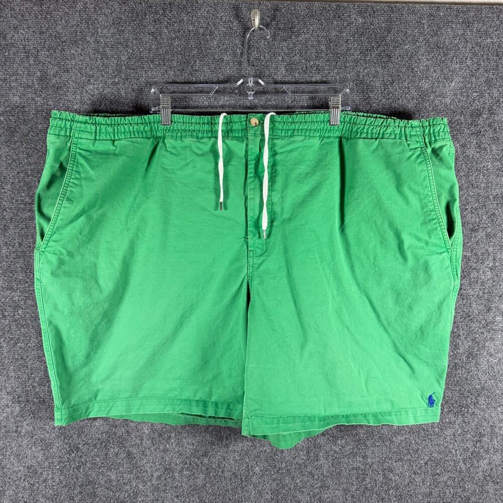 Polo Ralph Lauren Shorts Mens 6XB Big Green Stretch Classic Fit Drawstring Pony
